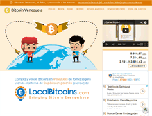 Tablet Screenshot of bitcoinvenezuela.com
